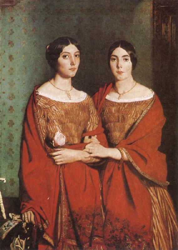Theodore Chasseriau The Sisters of the Artist oil painting image